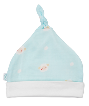 Granny Ben Muslin Top Knot Beanie Hat