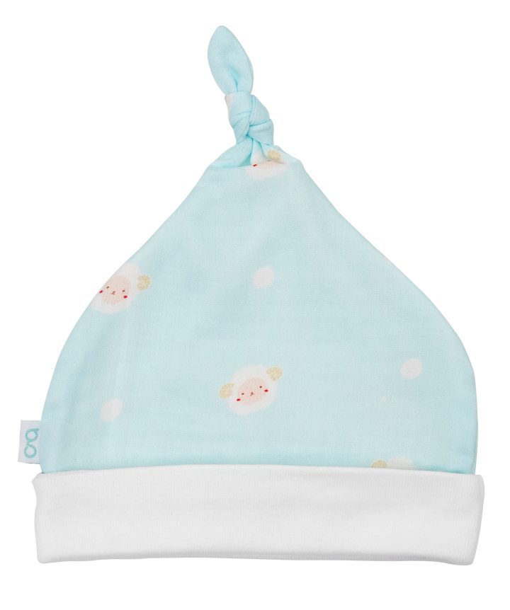 Granny Ben Muslin Top Knot Beanie Hat