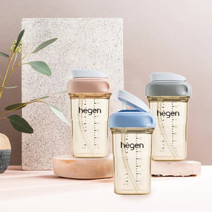 Hegen PCTO™ 240ml/8oz Straw Cup PPSU Auburn (Slow Flow) - lifestyle