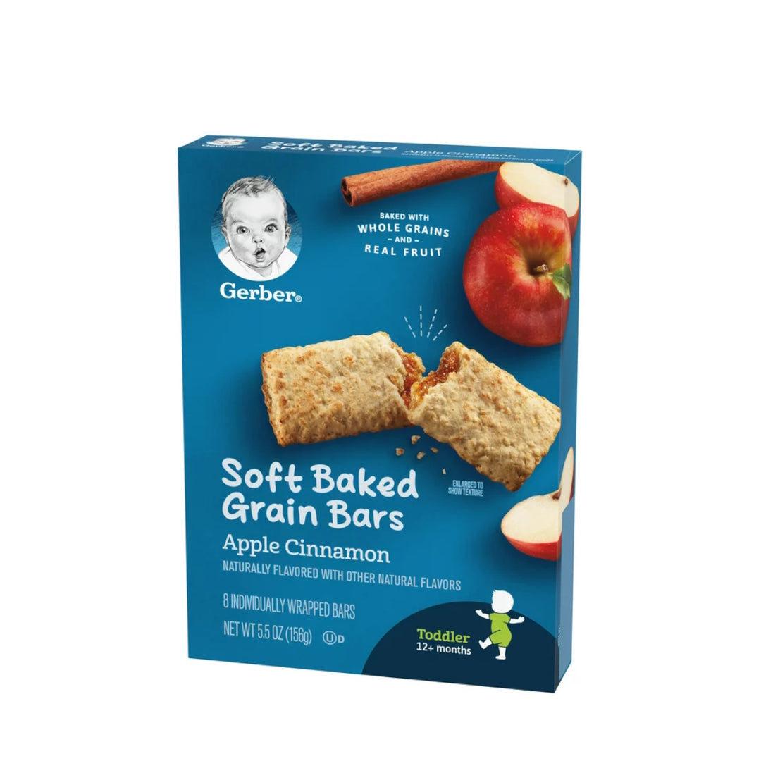 Gerber Soft Baked Grain Bars Apple Cinnamon