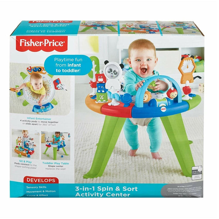 Fisher Price 3-in-1 Spin and Sort Activity Center