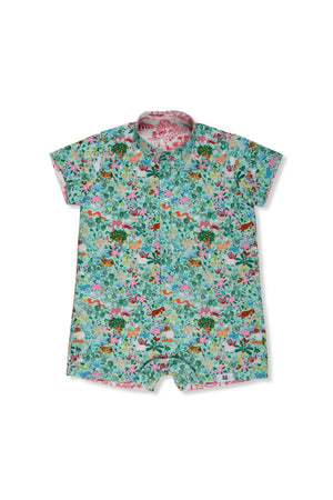 Maison Q Straits Tale Reversible Boy Onesie
