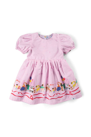 Maison Q Ray of Sunshine Reversible Puffy Sleeves Dress