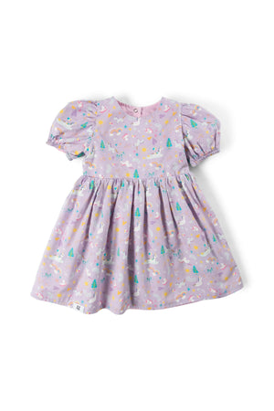 Maison Q Ray of Sunshine Reversible Puffy Sleeves Dress