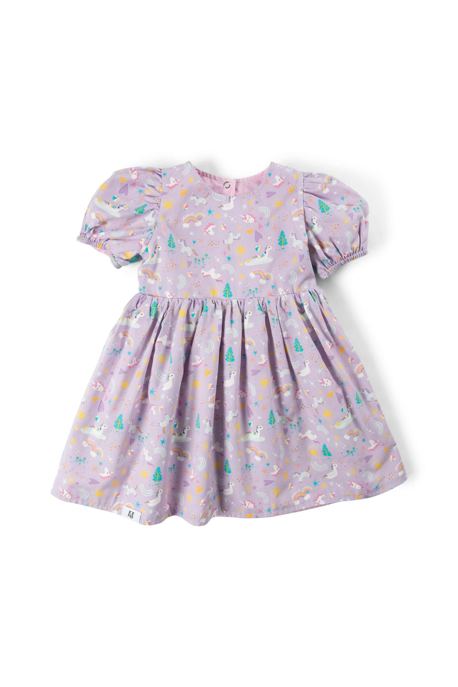 Maison Q Ray of Sunshine Reversible Puffy Sleeves Dress