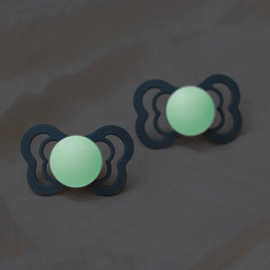 BIBS 2 Pack Supreme Latex Pacifier (Glow in the Dark)
