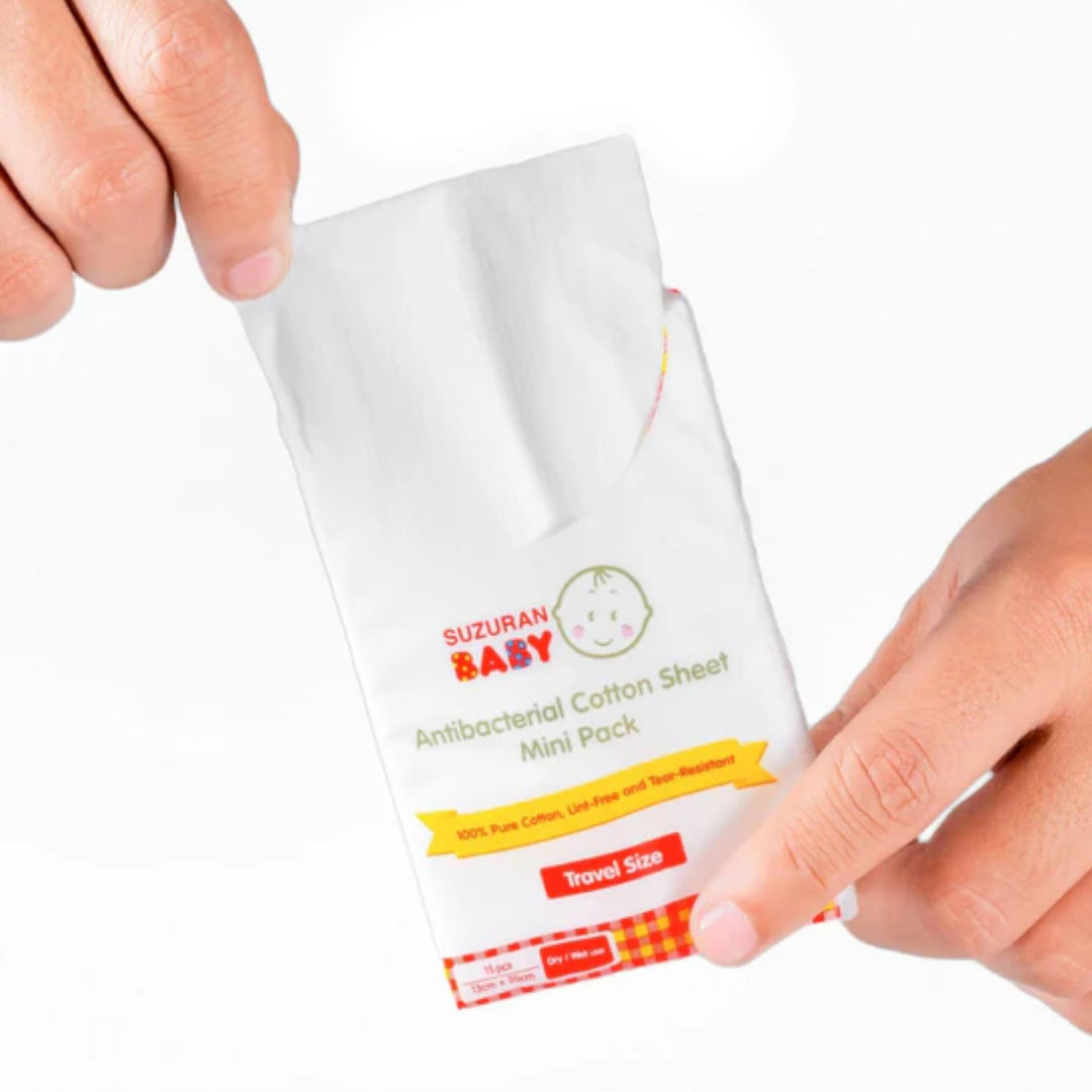 Suzuran Baby Antibacterial Cotton Sheet Mini Packs 9pks