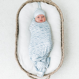 KAYS + KINS Bamboo Luxe Swaddle Set - Waves