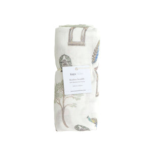 KAYS + KINS Bamboo Swaddle - Peacock Pavillion