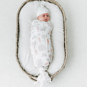 KAYS + KINS Bamboo Luxe Swaddle Set - Seahorse Cove