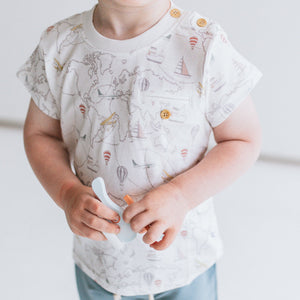 KAYS + KINS Pocket Tee World Explorer