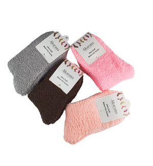 Akarana maternity fluffy socks, assorted colours