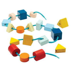 Plan Toys Geo Lacing Beads - Unit Plus