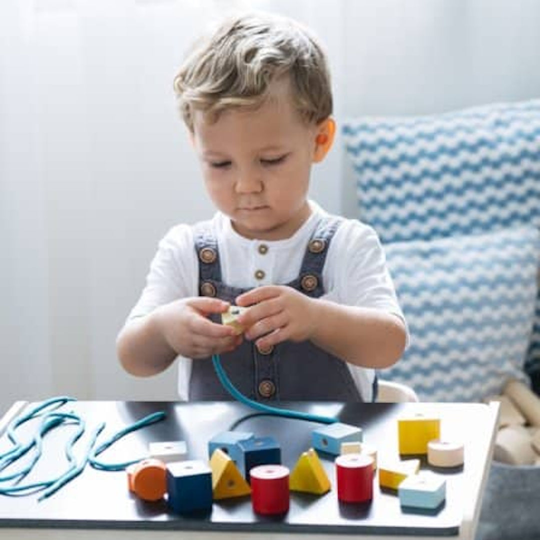 Plan Toys Geo Lacing Beads - Unit Plus