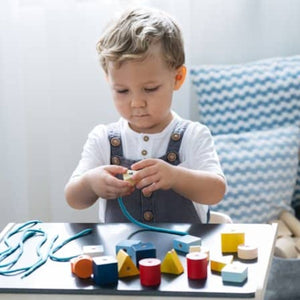 Plan Toys Geo Lacing Beads - Unit Plus