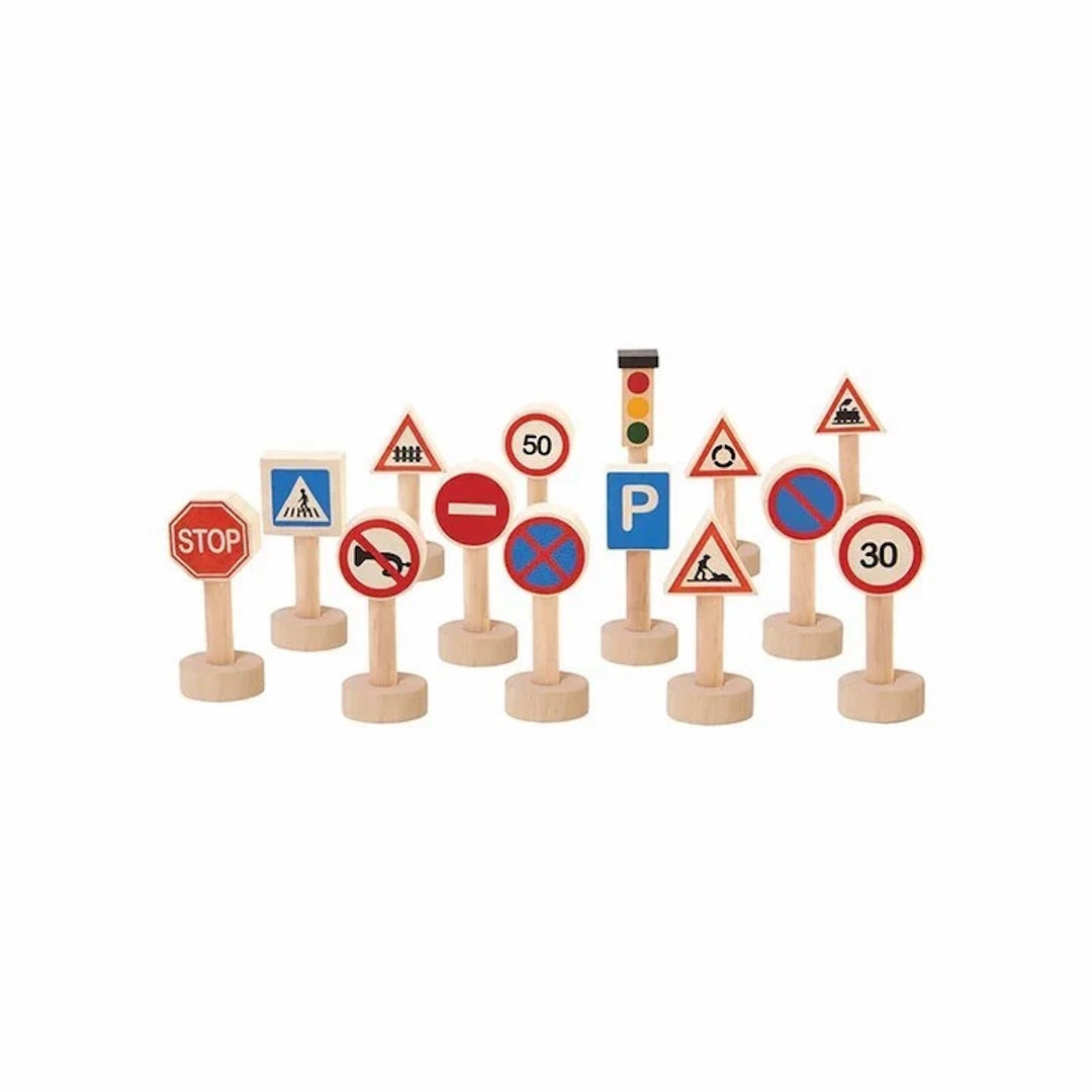 Plan Toys Set of Traffic Signs & Lights