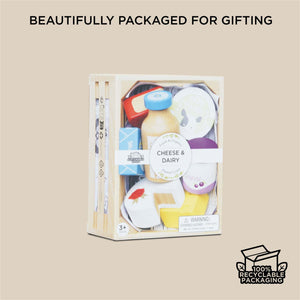 Le Toy Van Cheese & Dairy crate packaging