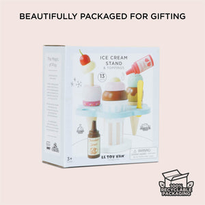 Le Toy Van Wooden Ice Cream Stand packaging