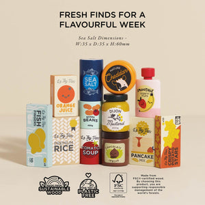 Le Toy Van wooden grocery play food detail