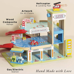 Le Toy Van Le Grand Garage features and accessories