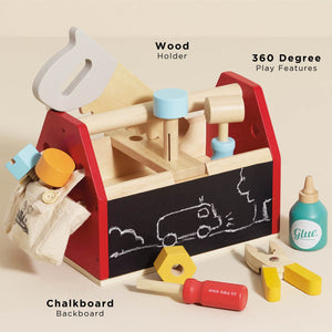 Le Toy Van tool box chalkboard backboard