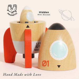Le Toy Van Space Rocket Duo with hidden mini rocket