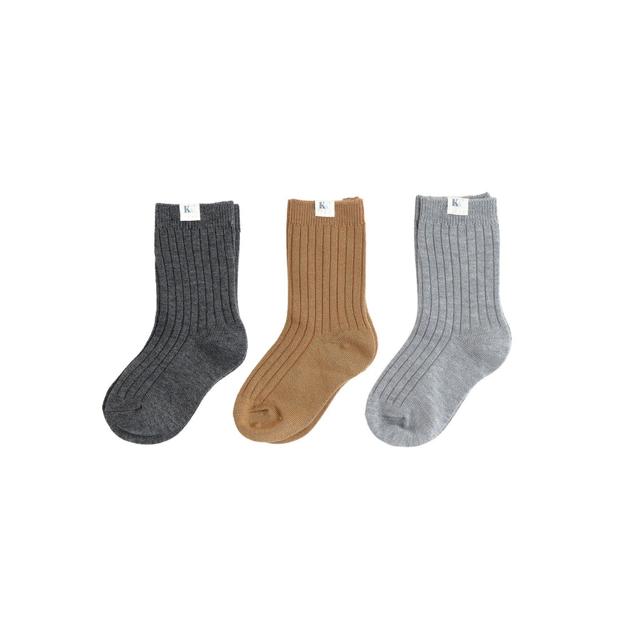 Kays+Kins Toddler Socks in Classic Neutral