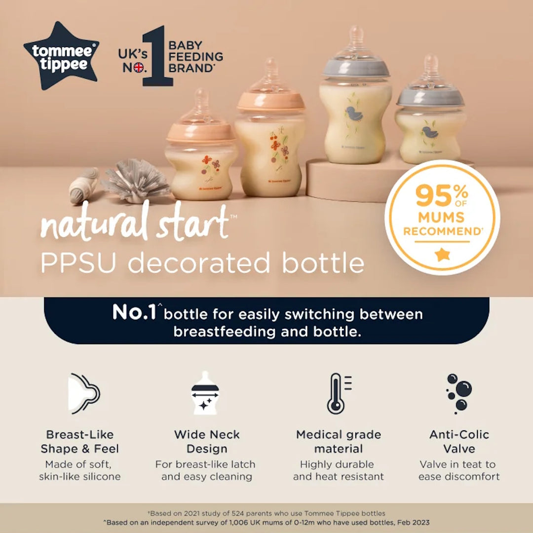 Tommee Tippee Bottle PPSU Decorated Snail