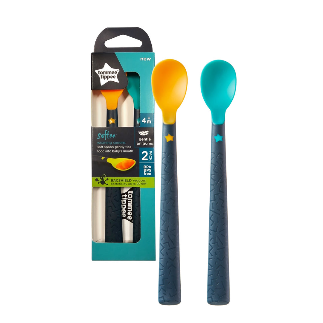 Tommee Tippee Softee Weaning Spoon 4M+ 2pcs