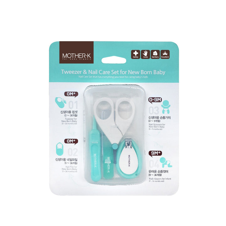 Mother-K Tweezer & Nail Care Set-New Born