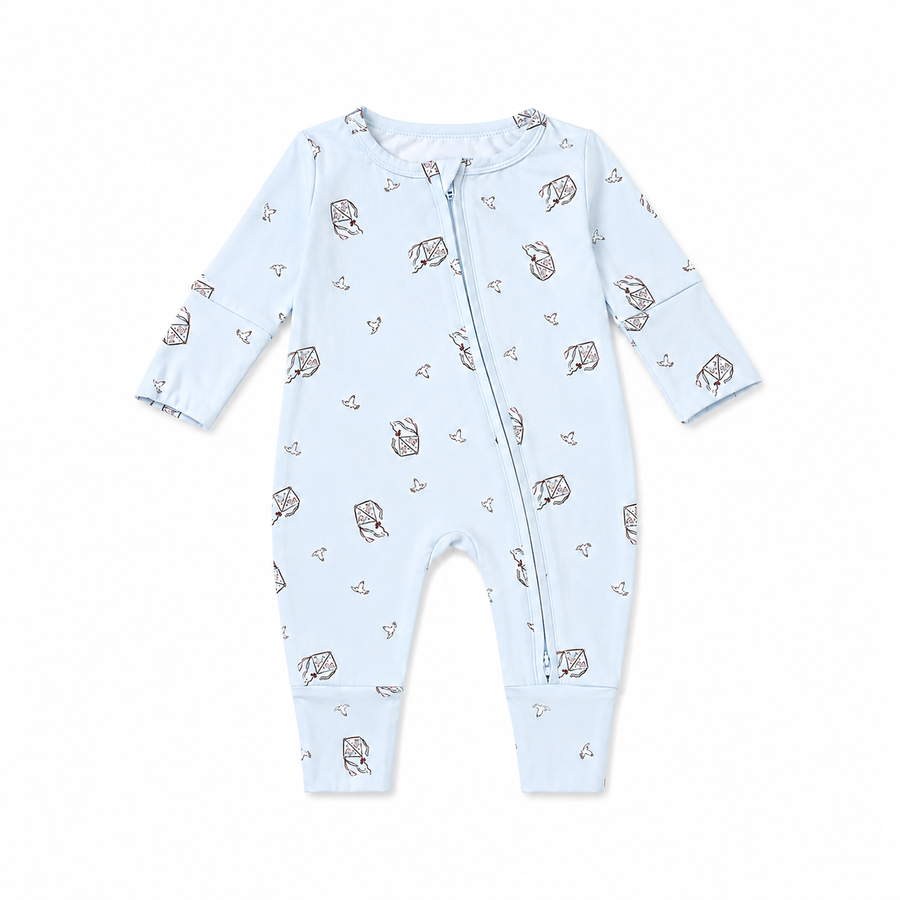 Twinkle Planet Lyocell Onepiece Pyjamas - Blue Kites