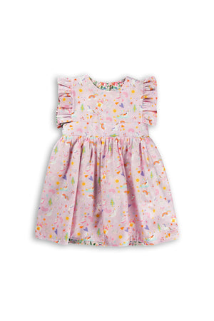 Maison Q Unicorn Reverie Reversible Flared Sleeves Dress