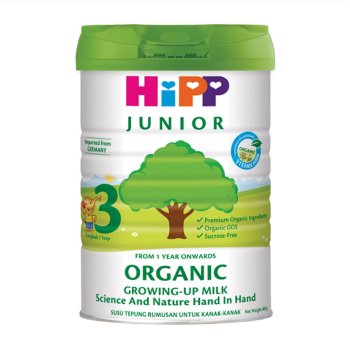 HiPP Junior Organic Growing Up Milk Step 3 (1 Year Onwards)