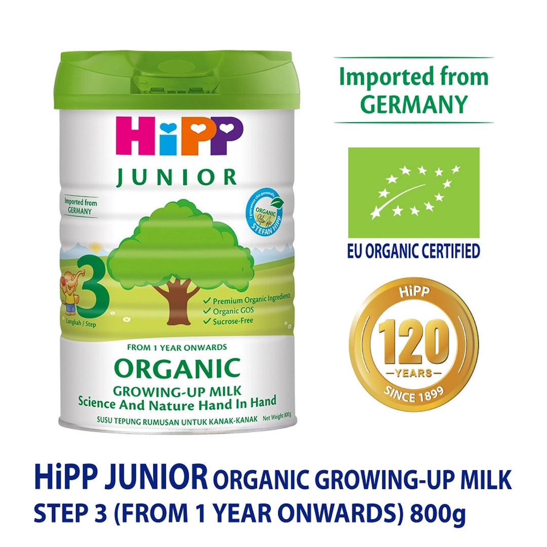HiPP Junior Organic Growing Up Milk Step 3 (1 Year Onwards)