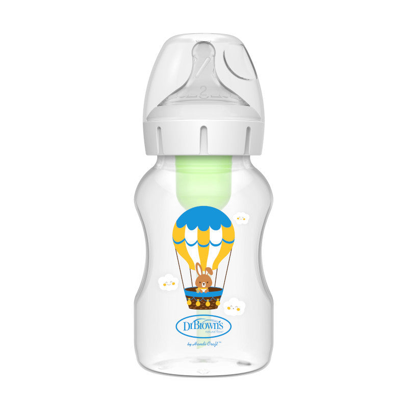 Dr. Brown's Options+ Wide-Neck 330ml bottle, Balloon Bunny design