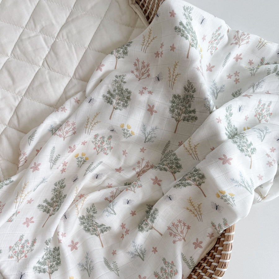 KAYS + KINS Bamboo Swaddle - Wildwood Bloom