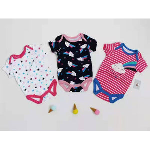 Earth Bebe 3 in 1 Rompers Set - Smiley Cloud – image 2
