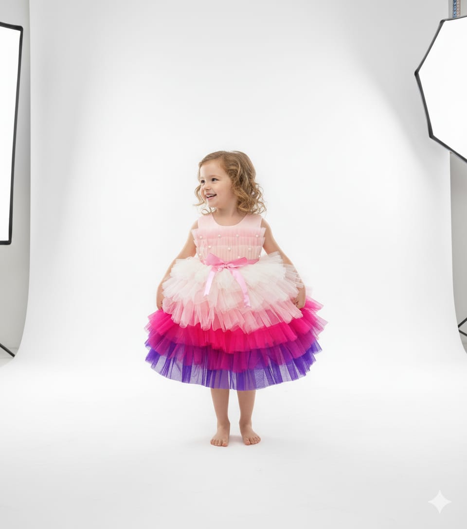 white christmas dresses Lola + The Boys Cotton Candy Maxi Tutu 4 main image 1