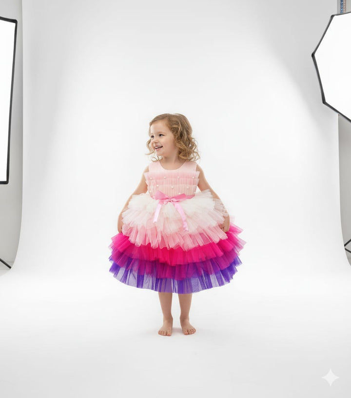 Tutus & Ties Cotton Candy Tier Dress (1-8y)