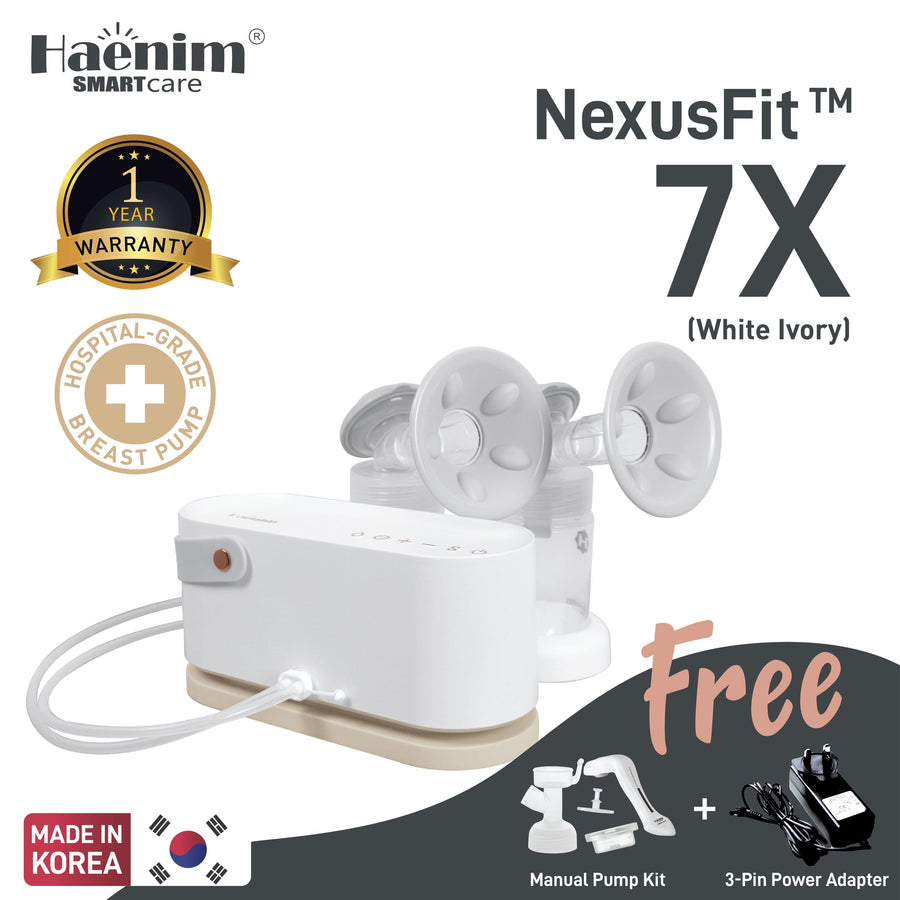 Haenim NexusFit 7X hospital grade breast pump in White Ivory