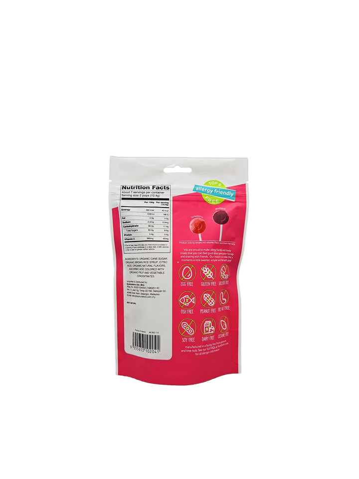 YumEarth Organic Lollipops 2 Berries/Vit C Strawberry & Grape