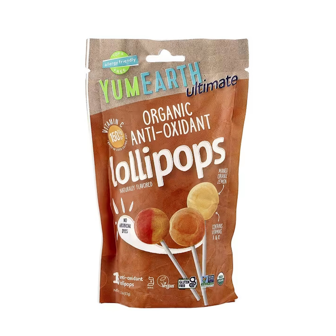 YumEarth Ultimate Organic Anti Oxidant Lollipops 93g