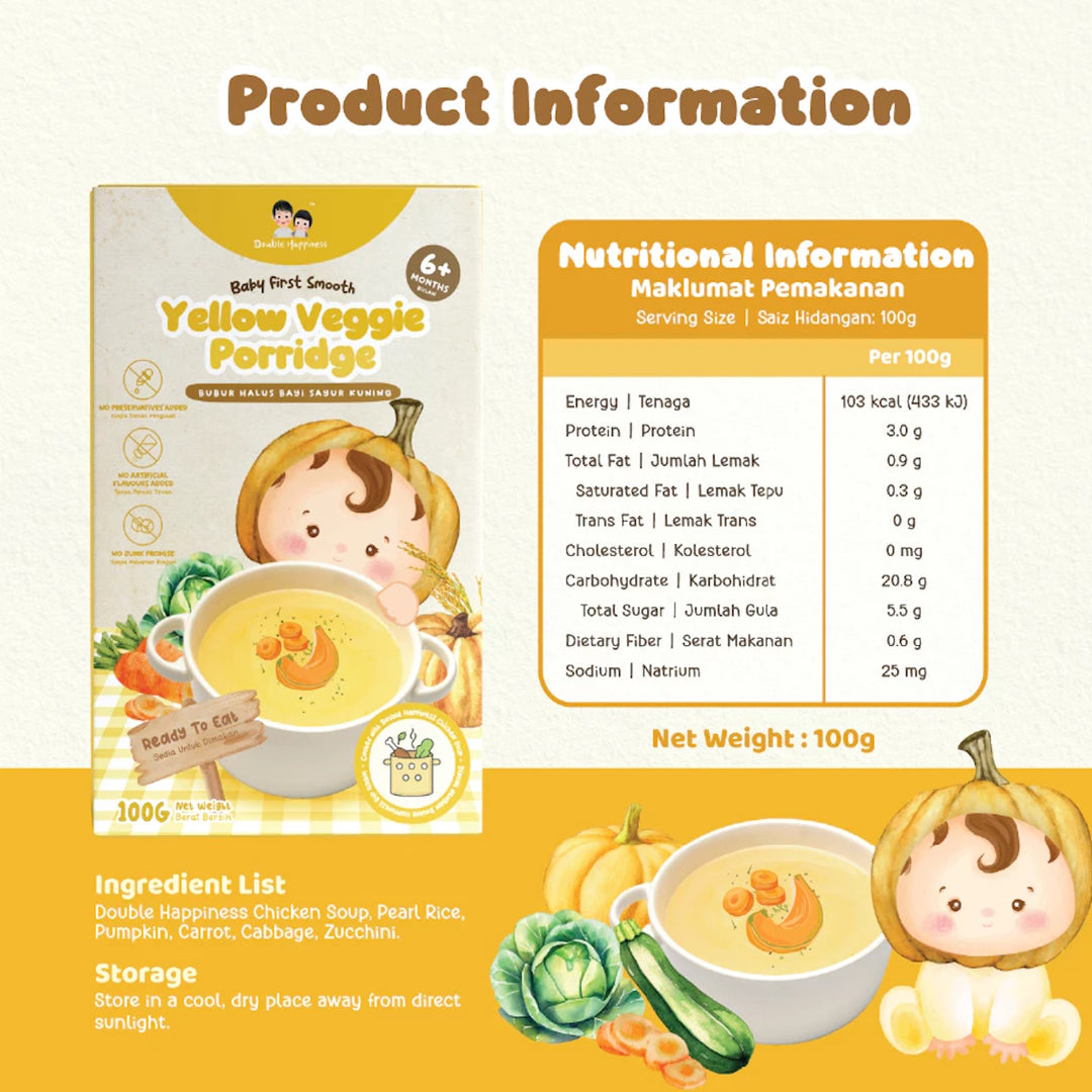 Double Happiness Ready To Eat Baby Porridge (6 months+)