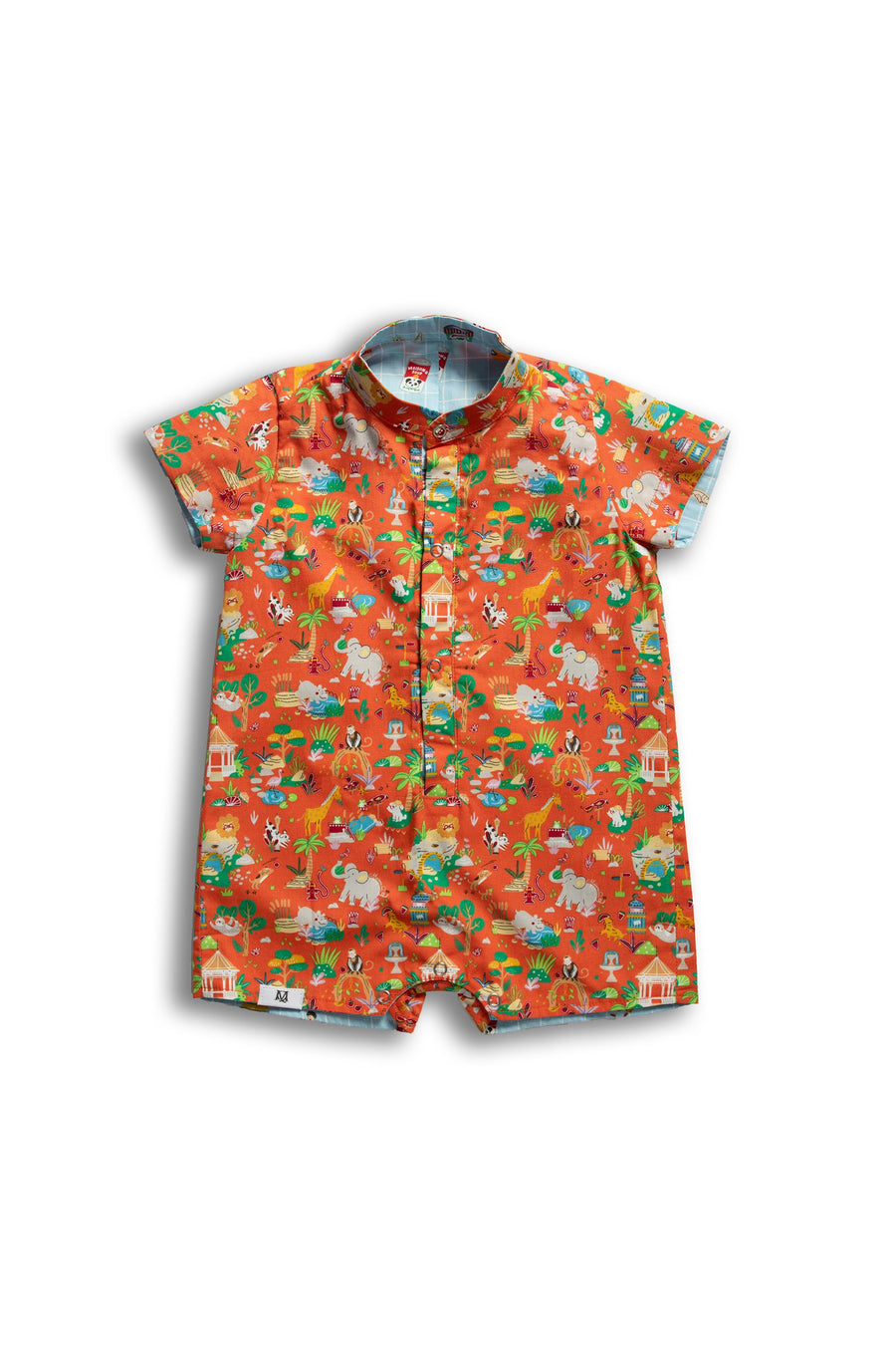 Maison Q Zoophoria Reversible Boy Onesie