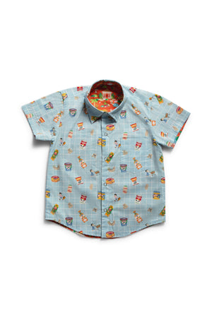 Maison Q Zoophoria Reversible Shirt