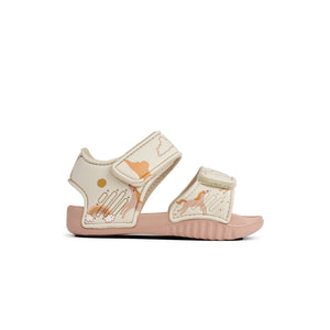 Liewood BLUMER strap sandals in Dream / Ecru, side view