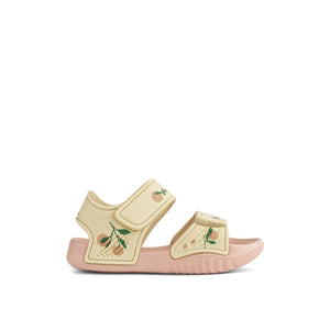 Liewood BLUMER strap sandals in Peach / Sea shell, side view