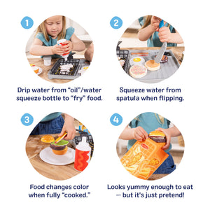 Melissa & Doug Flip & Fry Grill Play Set with Color Changing Water WOW!