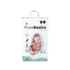 Applecrumby PureBasics Tape Diapers Mega Pack S (56 pcs)