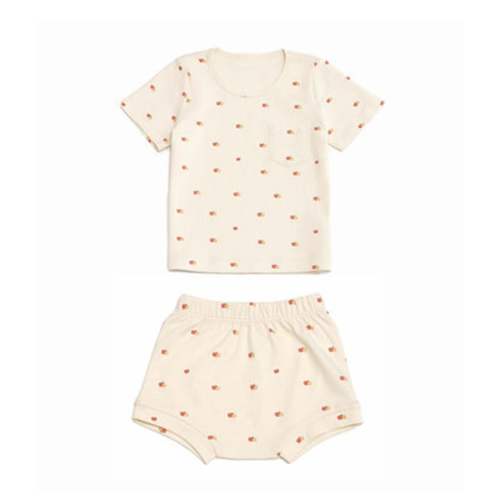 Twinkle Planet Organic Short Sleeves Casual Two-piece Set (6-12m)
